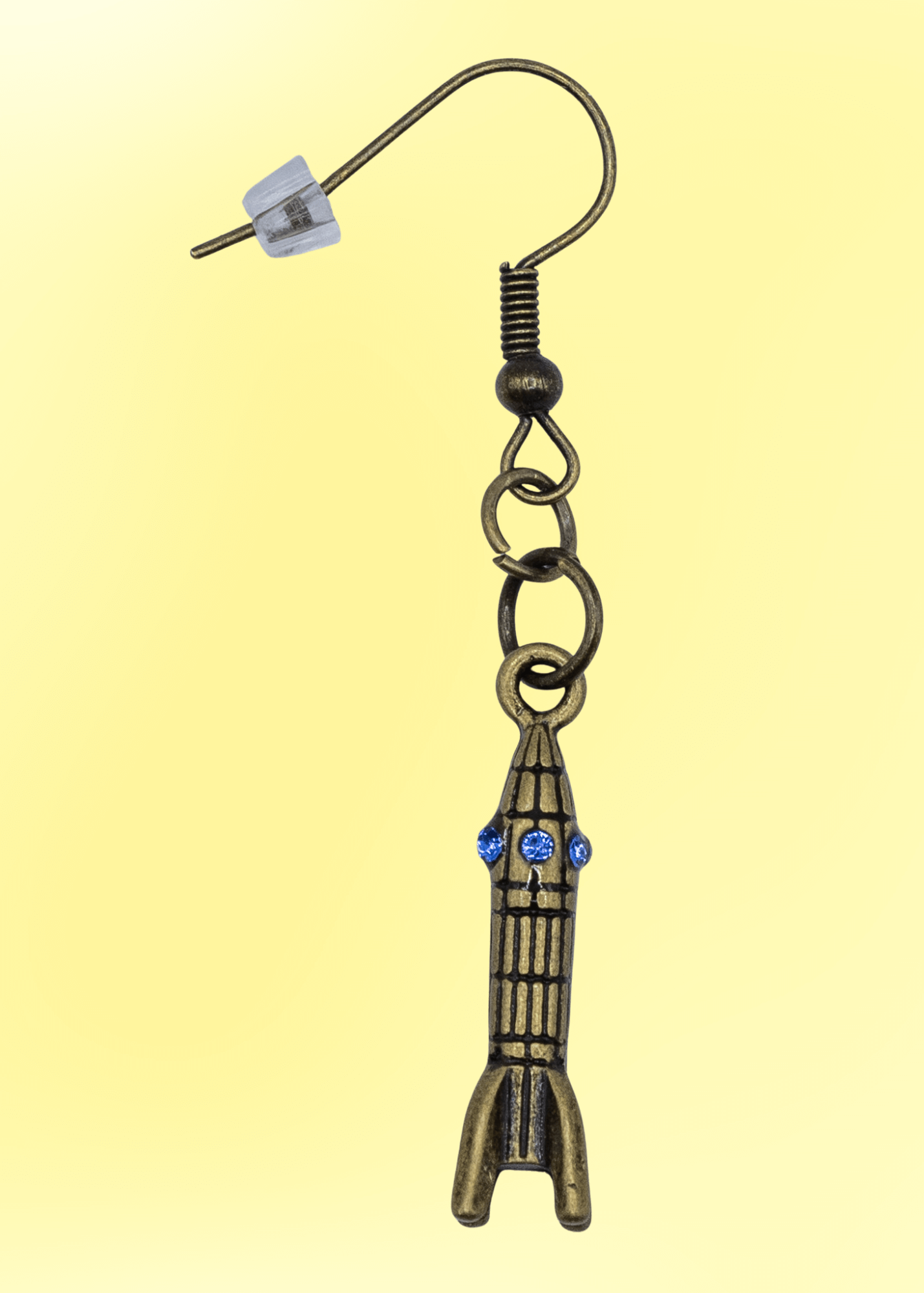 Retro Rocket Ship Earrings - New Age Realms