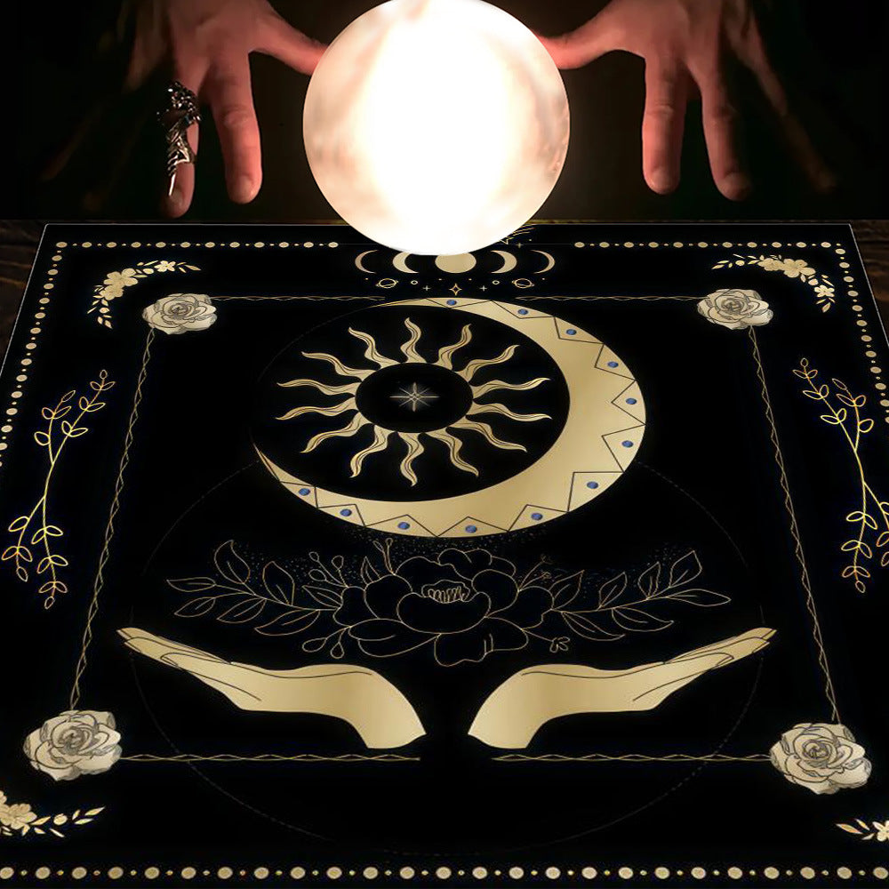 Tarot Moon and Sun Tree Tablecloth - New Age Realms