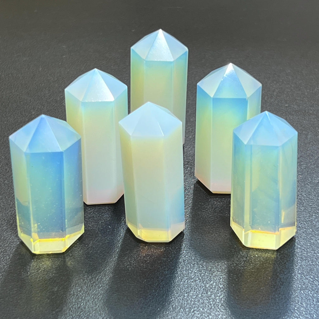 Opalite Glass Point Tower Obelisk