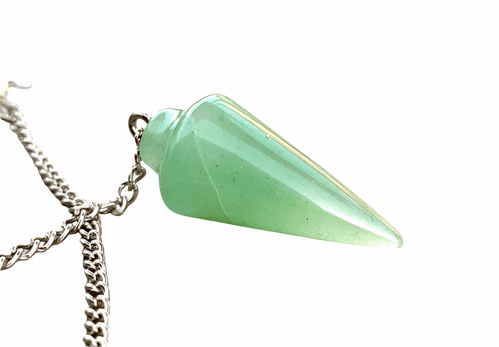 Natural Green Aventurine Pendulum with Mystery Charm | Bag Charm