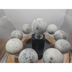 1 Each Natural Golden Pyrite & Jasper Crystal Sphere Ball Polished 55mm + - New Age Realms
