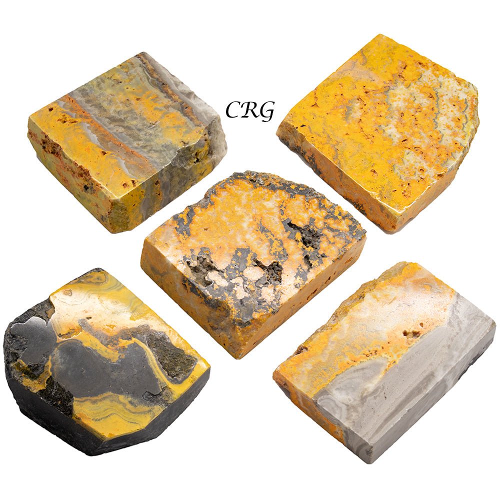 Bumblebee Jasper Polished Slabs (1 Kilogram) Size 2 to 4 Inches Bulk Wholesale Lot Crystals - New Age Realms