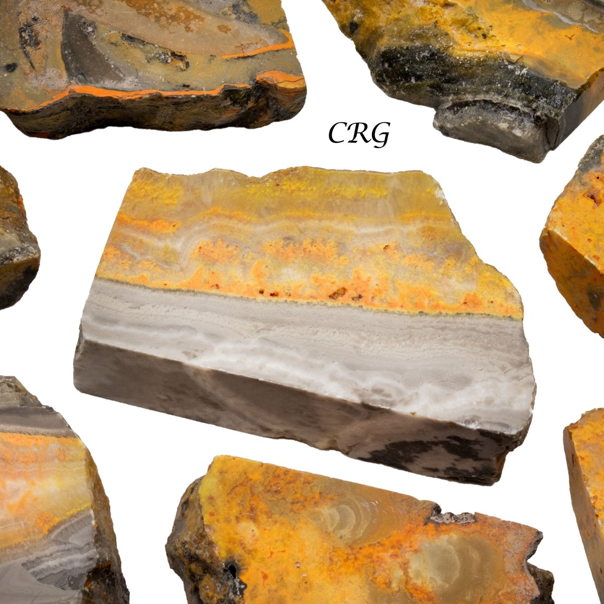 Bumblebee Jasper Polished Slabs (1 Kilogram) Size 2 to 4 Inches Bulk Wholesale Lot Crystals - New Age Realms