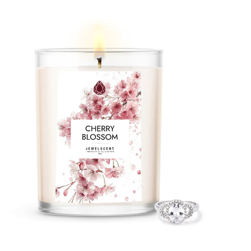 Cherry Blossom 18oz Mystery Jewelry Candle - New Age Realms