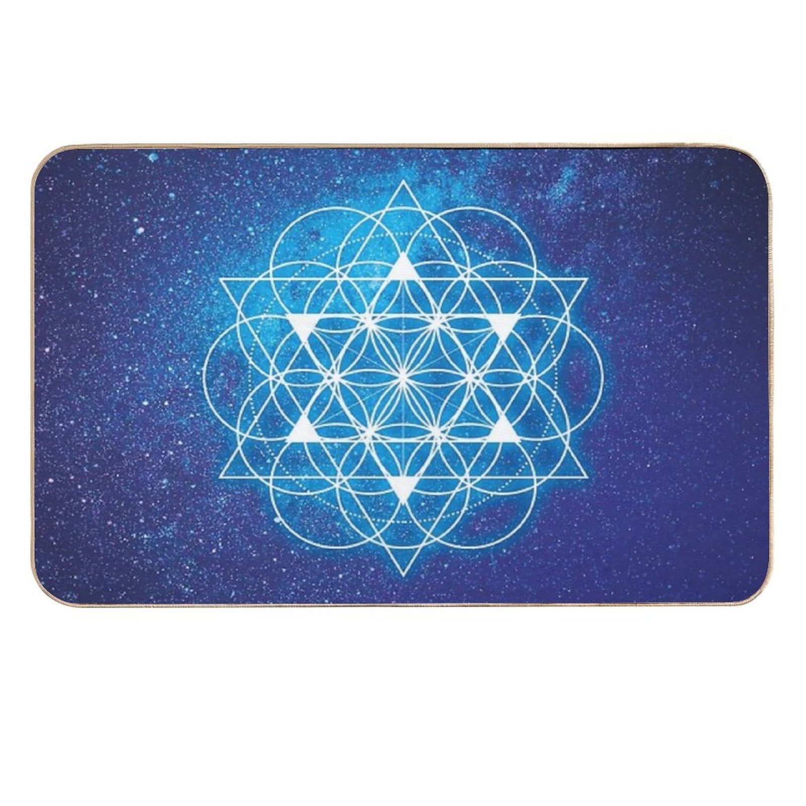 Sacred Geometry  Dirt-Trapping Bath Mat