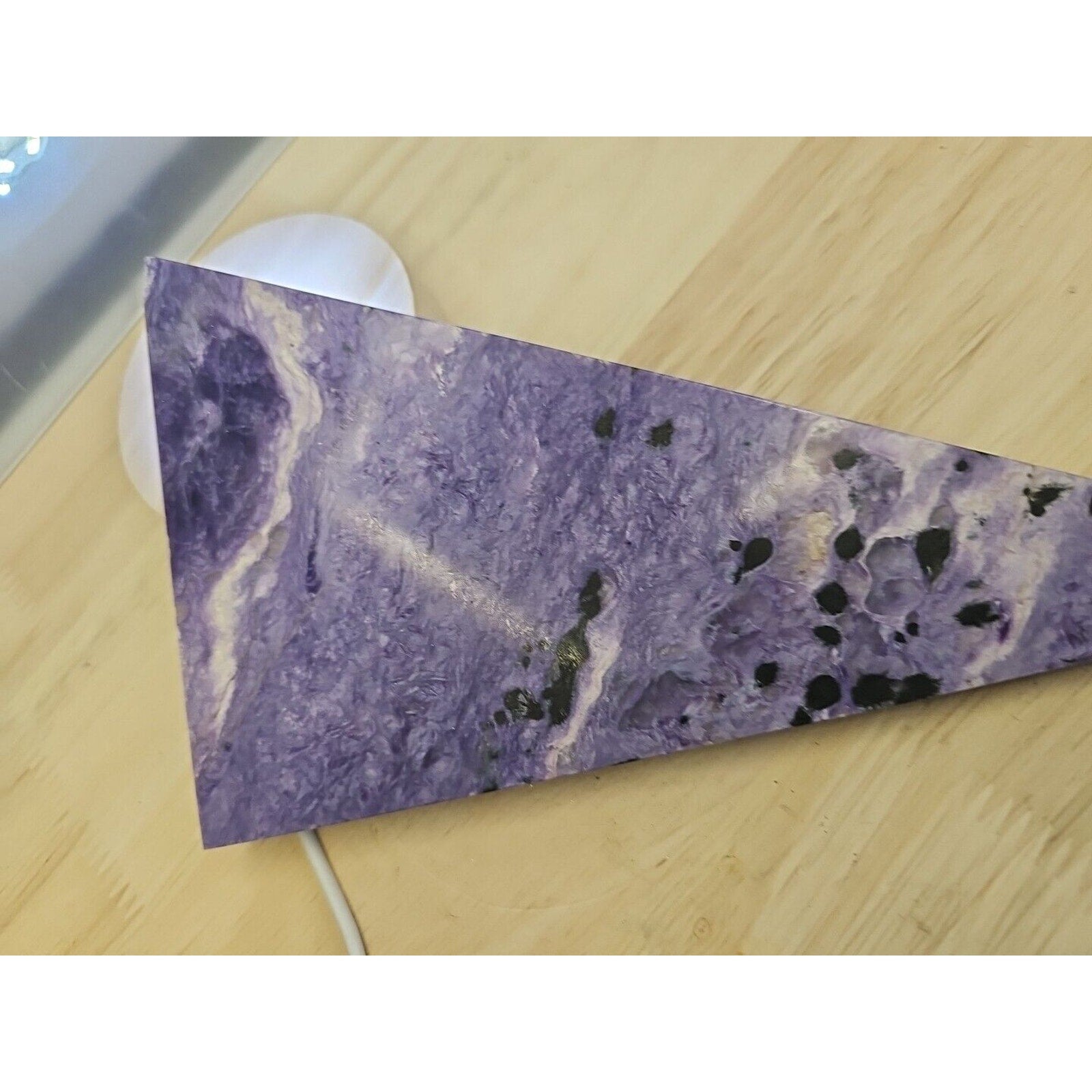 Rare Purple Charoite Crystal Slices — 300g from Russia | CrystalCloud Company