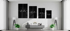 Sacred Geometry Glass Harmony of Shapes Wall Art