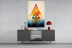 Sacred Geometry Glass Harmony of Shapes Wall Art