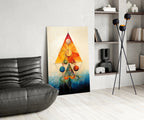 Sacred Geometry Glass Harmony of Shapes Wall Art