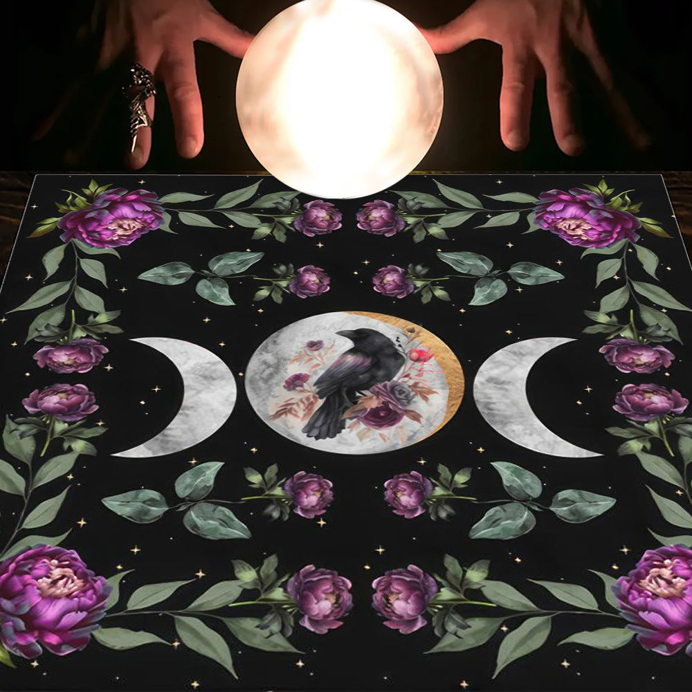 Tarot Moon and Sun Tree Tablecloth - New Age Realms