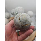 1 Each Natural Golden Pyrite & Jasper Crystal Sphere Ball Polished 55mm + - New Age Realms