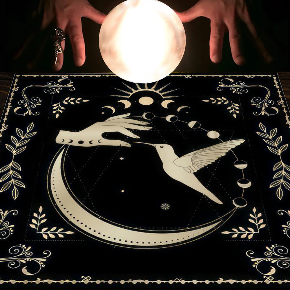 Tarot Moon and Sun Tree Tablecloth - New Age Realms