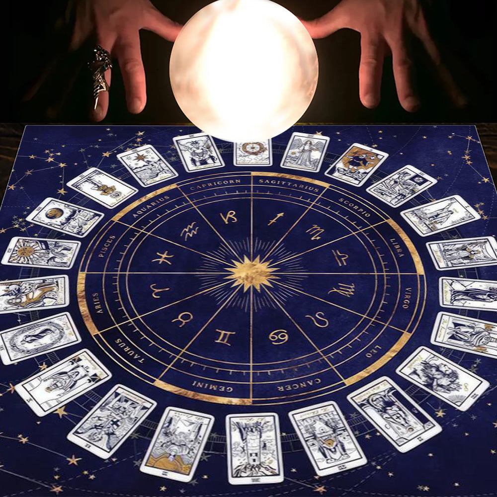 Tarot Moon and Sun Tree Tablecloth - New Age Realms