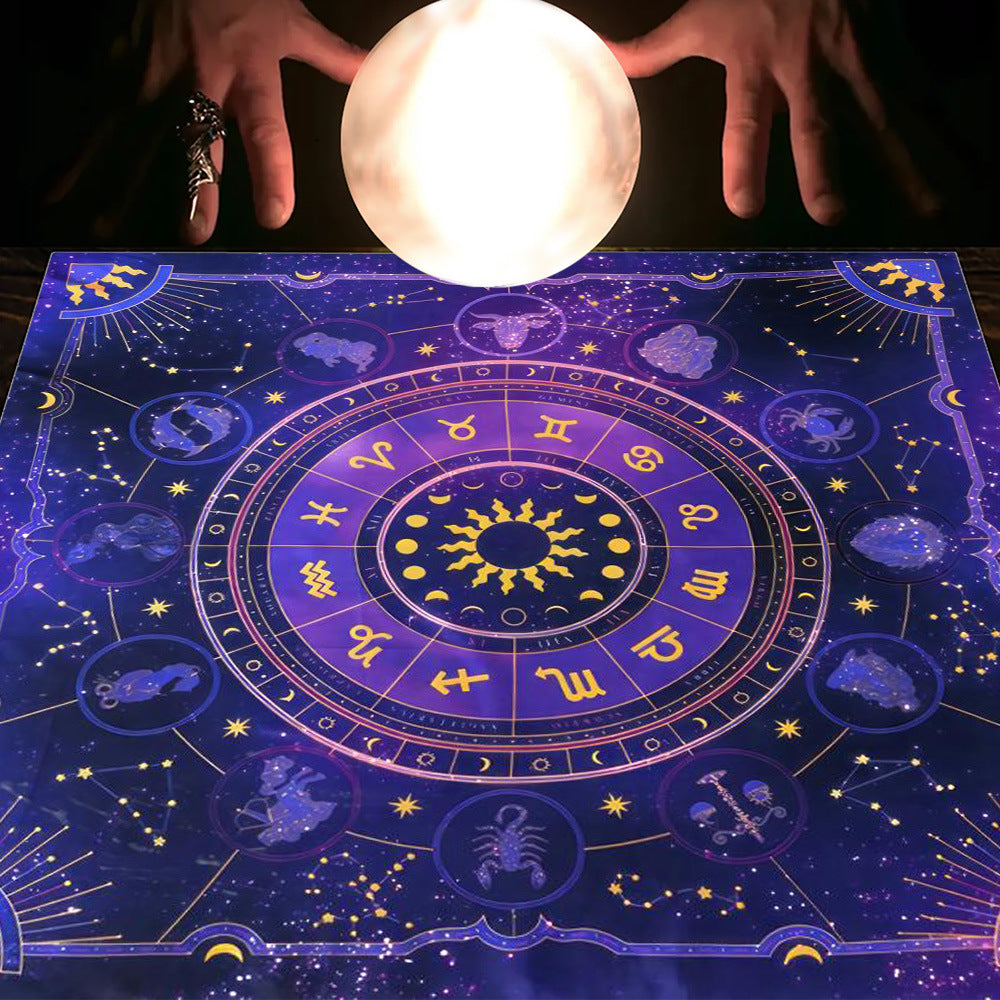 Tarot Moon and Sun Tree Tablecloth - New Age Realms