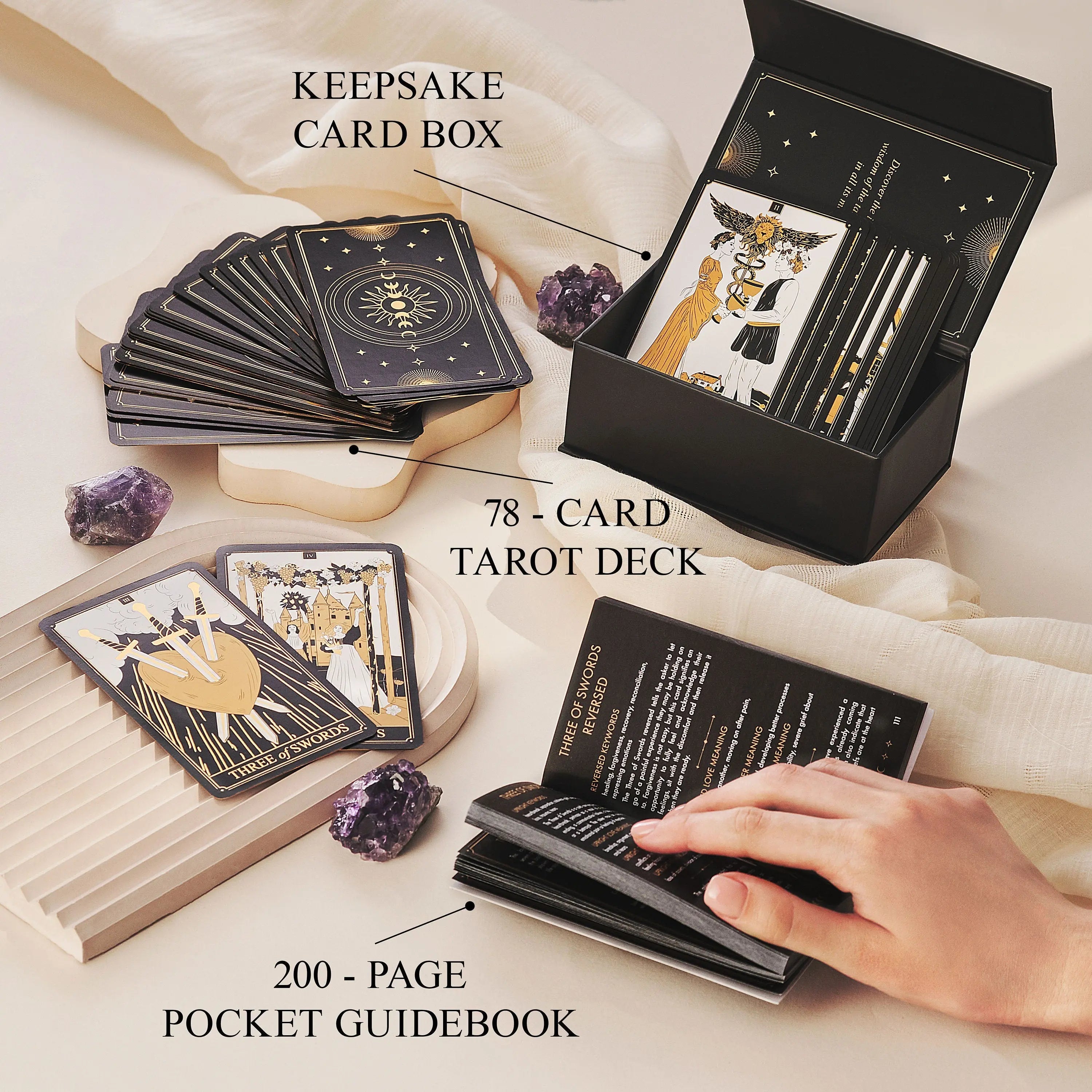 Gold Tarot Deck - New Age Realms