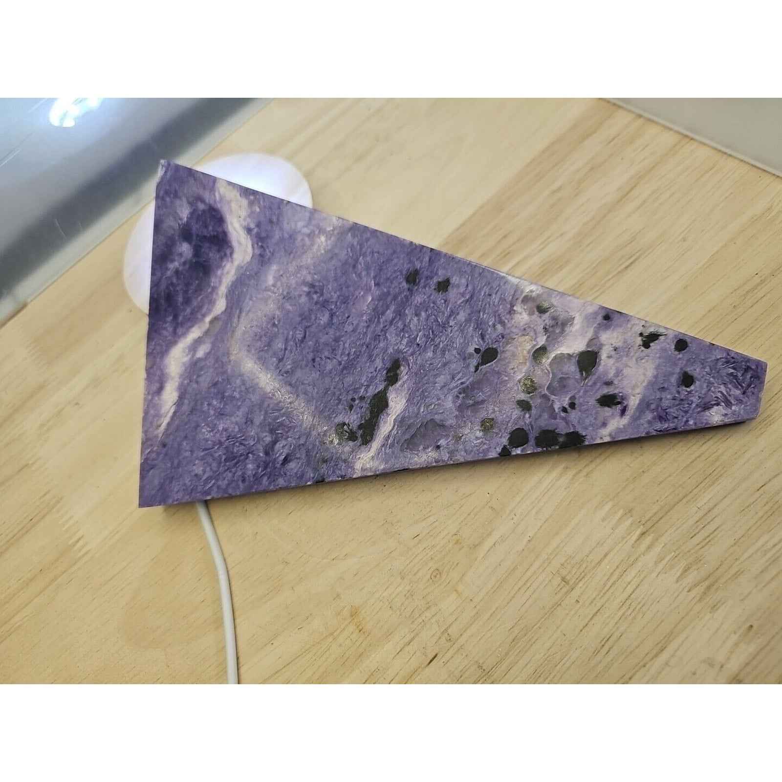 Rare Purple Charoite Crystal Slices — 300g from Russia | CrystalCloud Company