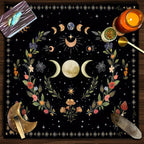 Tarot Moon and Sun Tree Tablecloth - New Age Realms