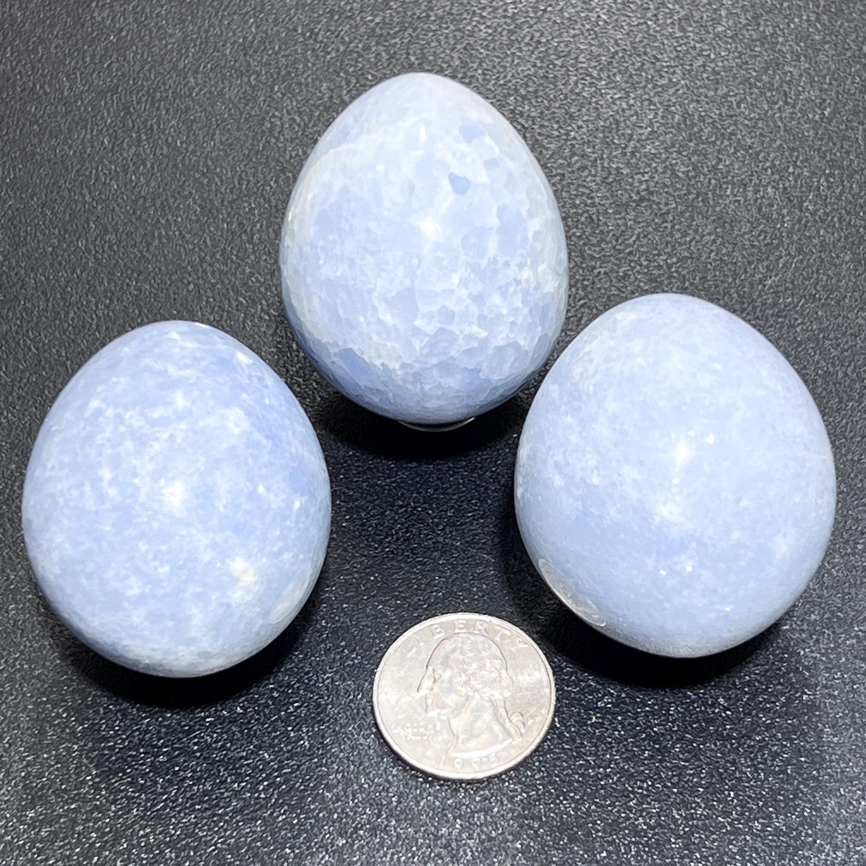 Blue Celestite Crystal Egg Polished Carving Wholesale Gemstone Decor Supply - New Age Realms