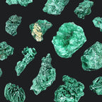 Fibrous Malachite Mixed Sizes Bulk Wholesale Lot Raw Crystals Minerals Gemstones - New Age Realms