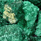 Fibrous Malachite Mixed Sizes Bulk Wholesale Lot Raw Crystals Minerals Gemstones - New Age Realms