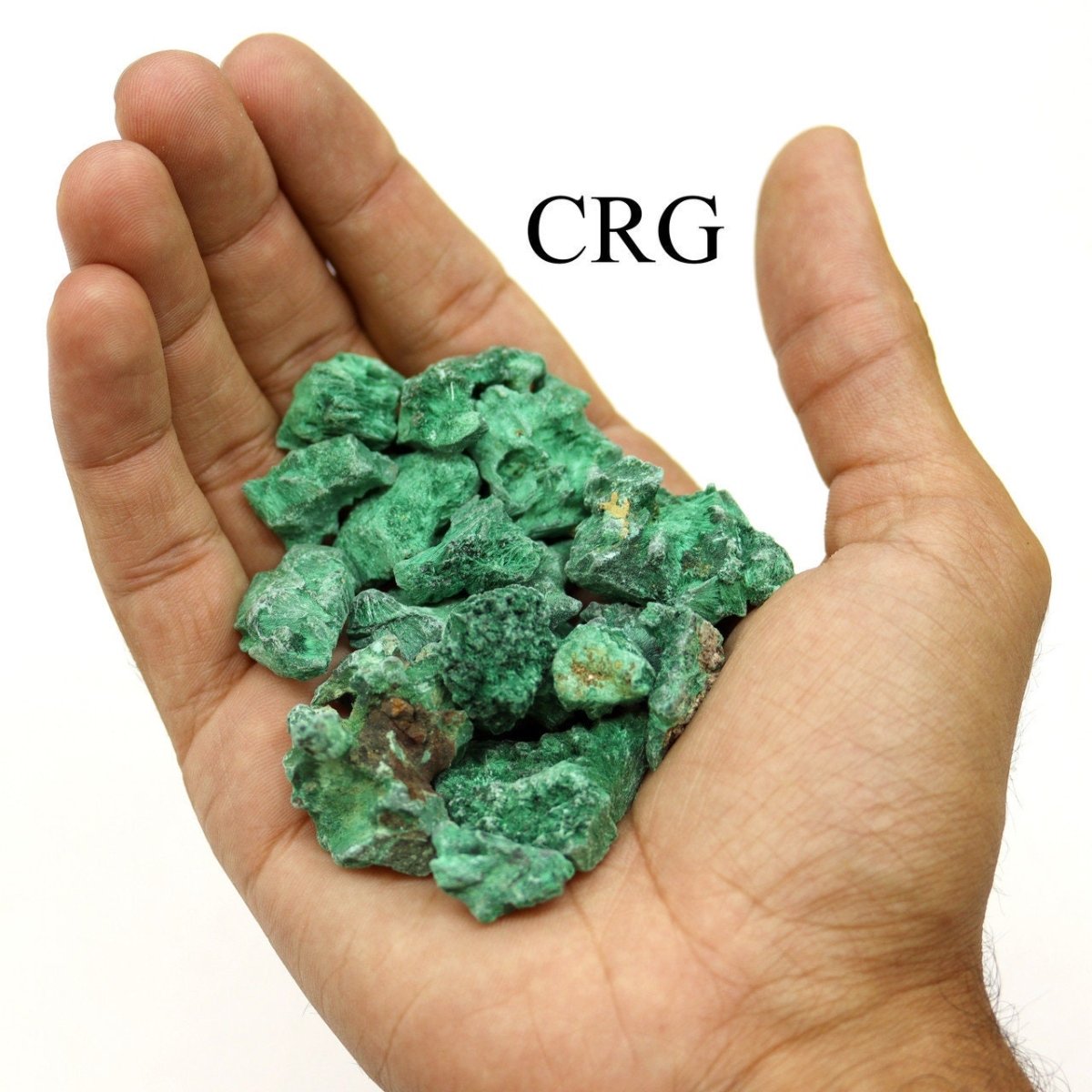 Fibrous Malachite Mixed Sizes Bulk Wholesale Lot Raw Crystals Minerals Gemstones - New Age Realms