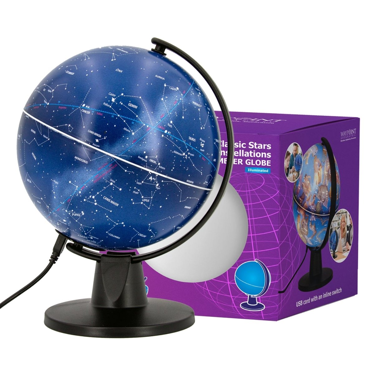 GeoClassic Stars & Constellation Globe - New Age Realms