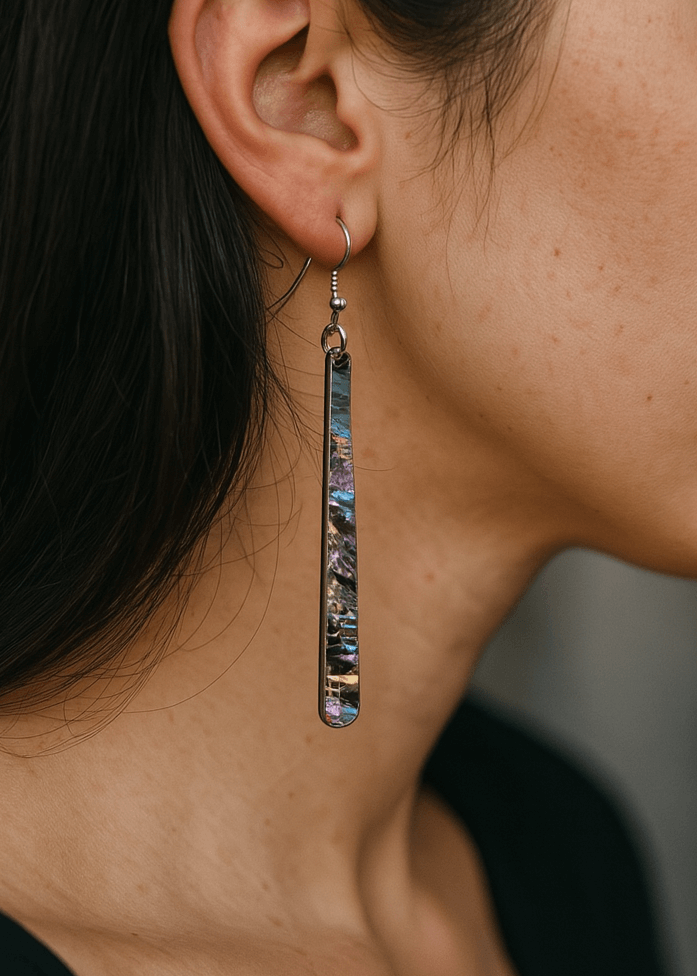 Hanging Abalone Shell Earrings - New Age Realms