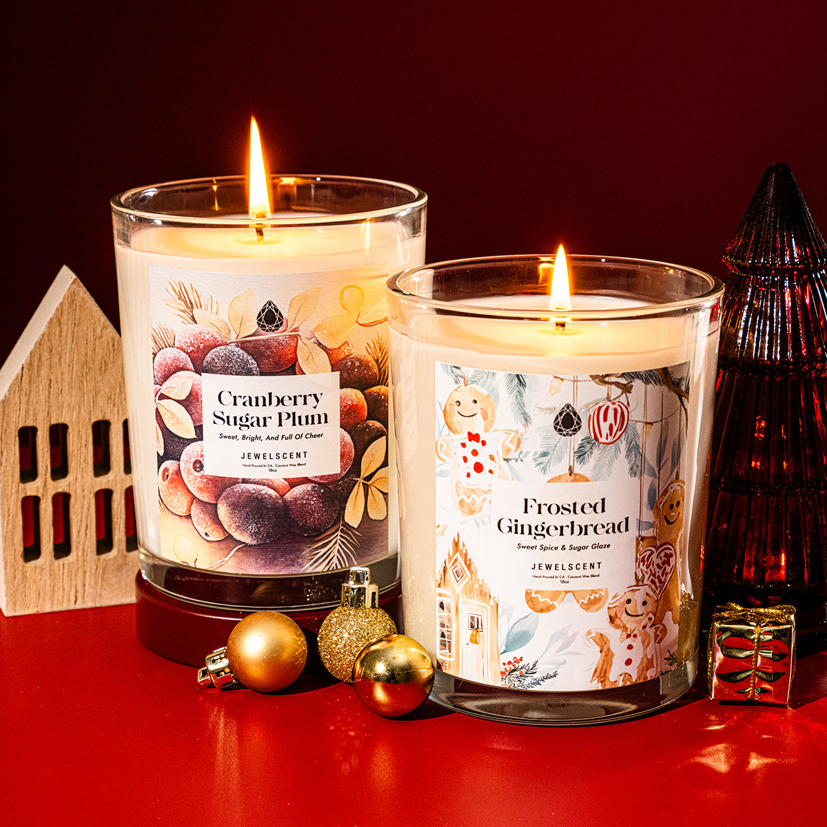 Cranberry Sugar Plum 18oz Mystery Jewelry Candle - New Age Realms