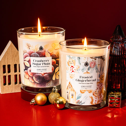 Cranberry Sugar Plum 18oz Mystery Jewelry Candle - New Age Realms