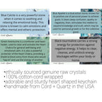 Raw crystal macrame wrapped keychains - New Age Realms