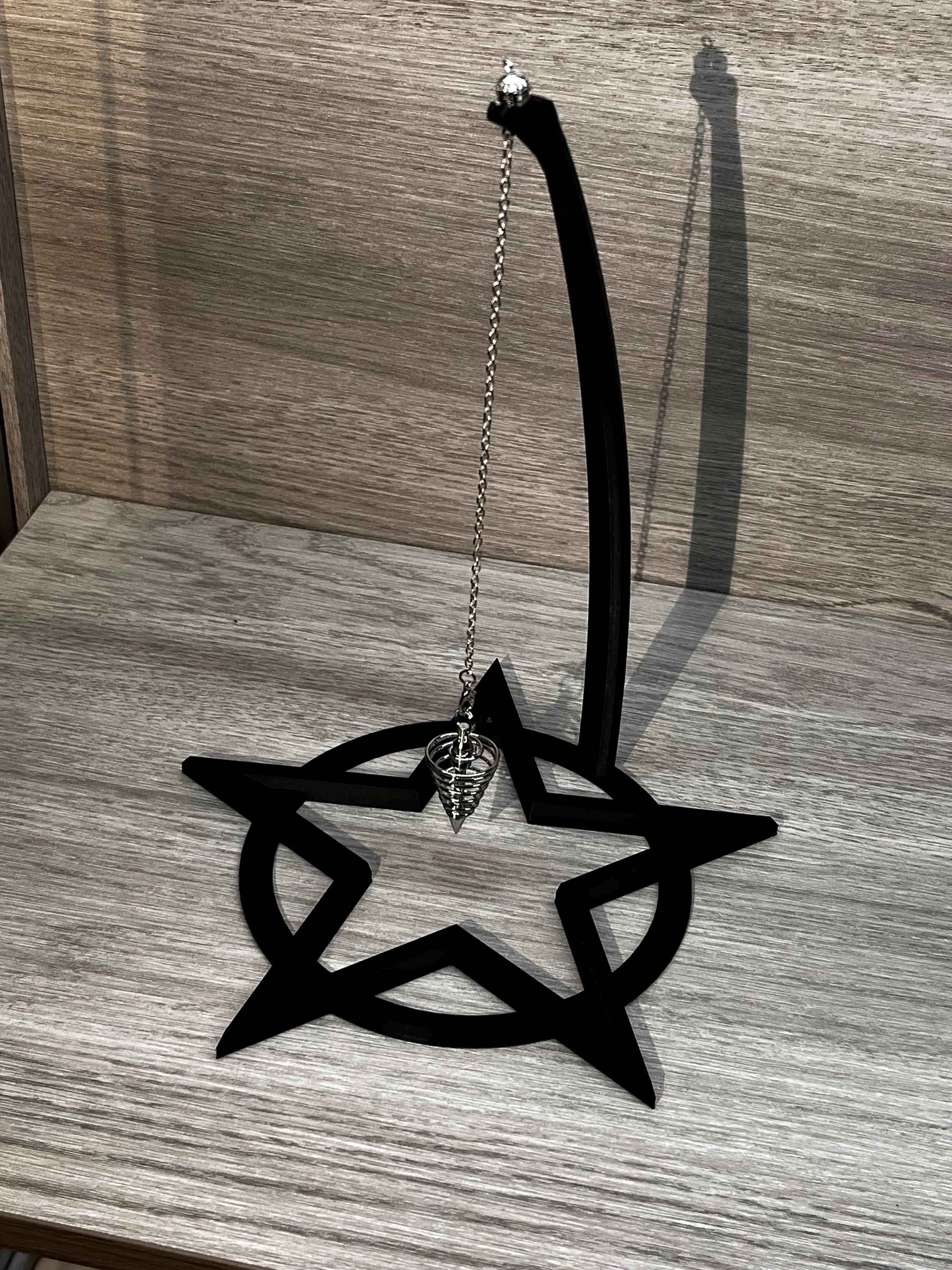 Pentacle Pendulum Stand (3D Printed PLA Plastic)
