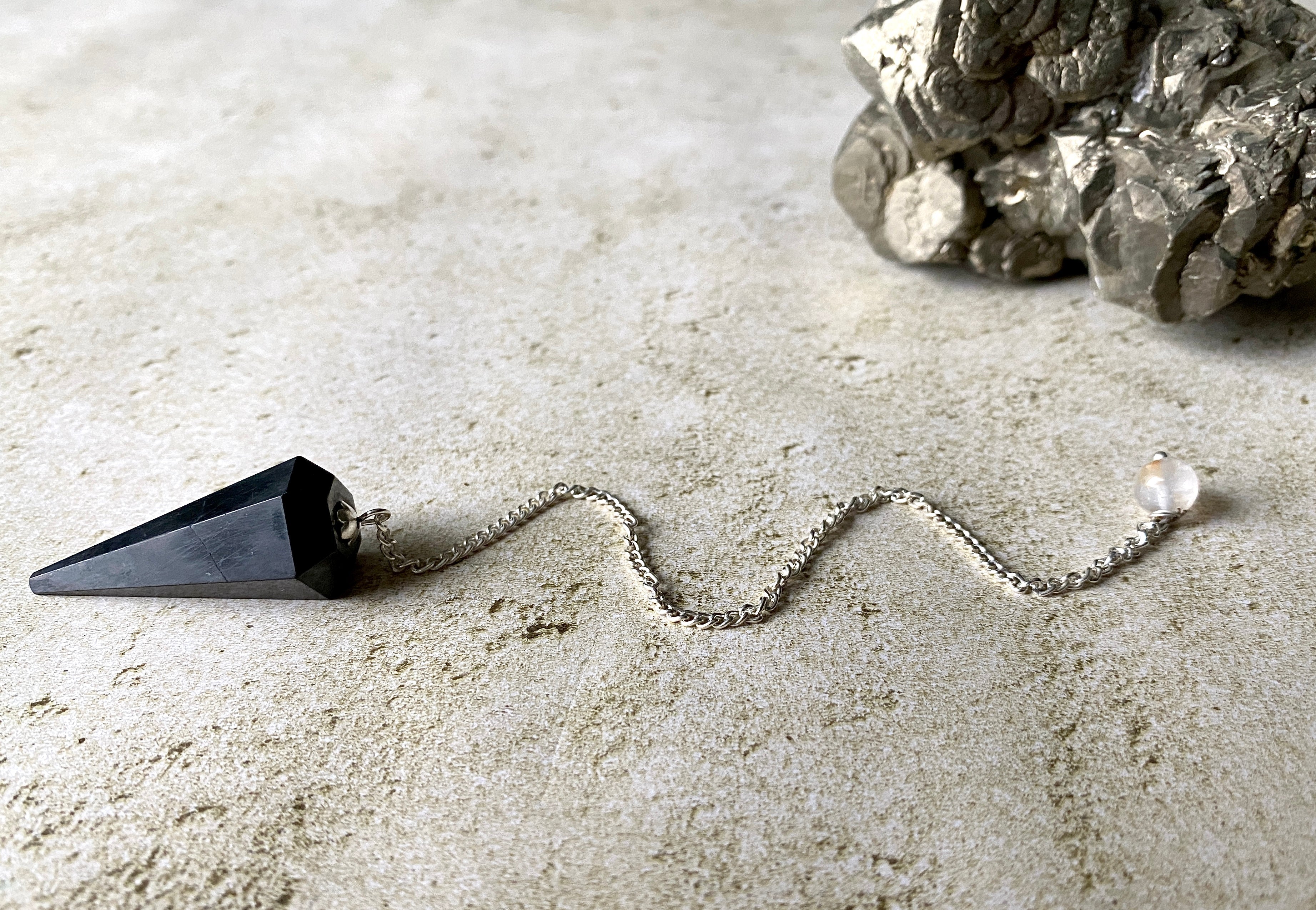 Shungite Pendulum - Divination Tool - New Age Realms