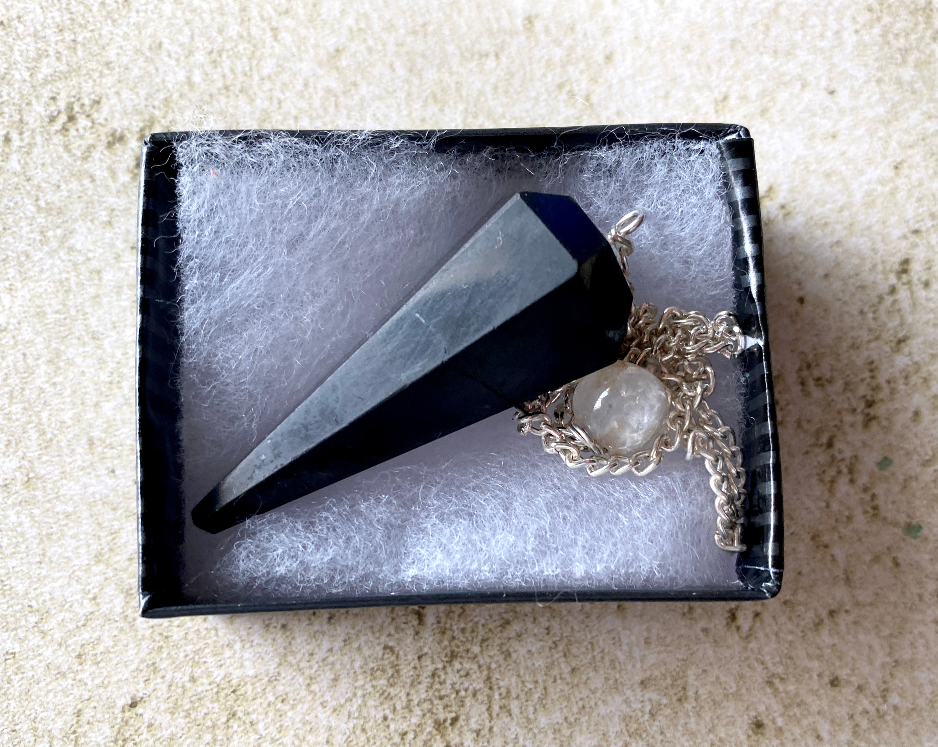 Shungite Pendulum - Divination Tool - New Age Realms