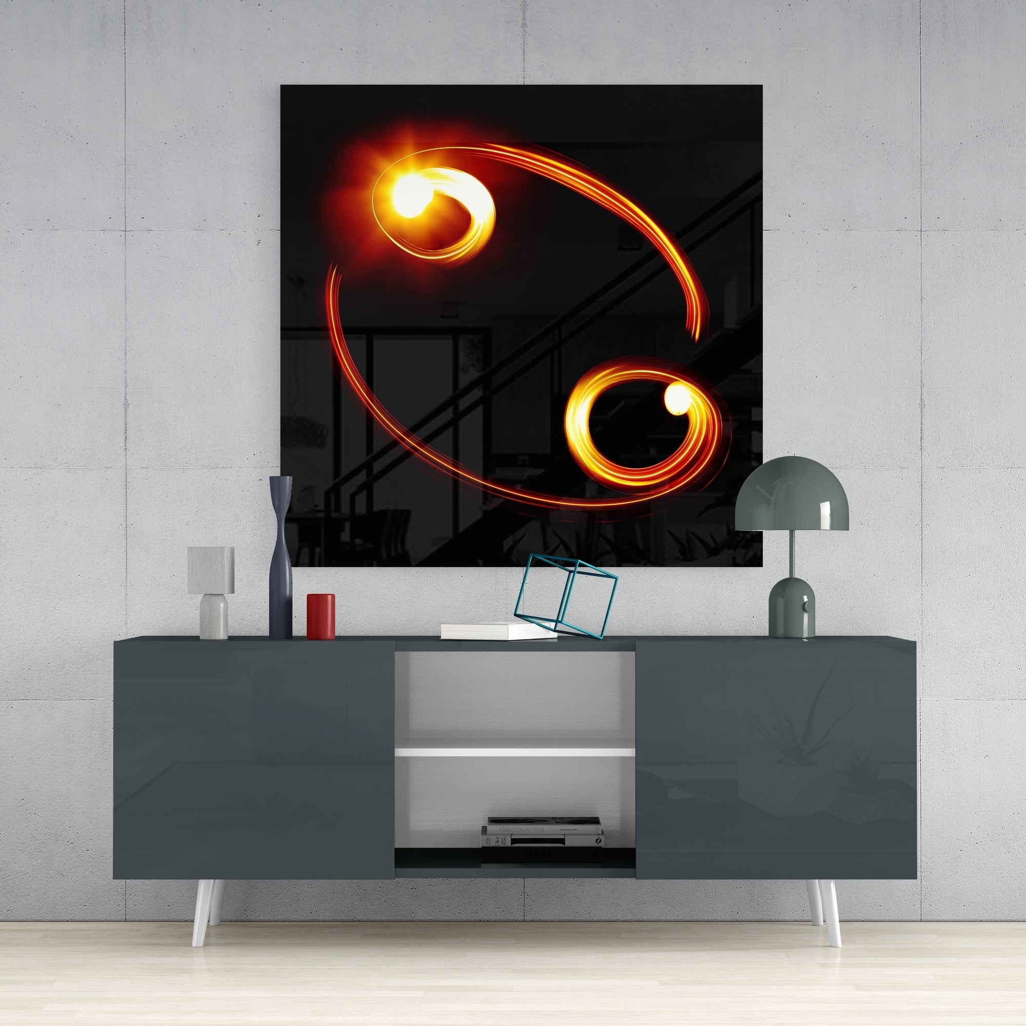 Horoscopes - Cancer Glass Wall Art - New Age Realms