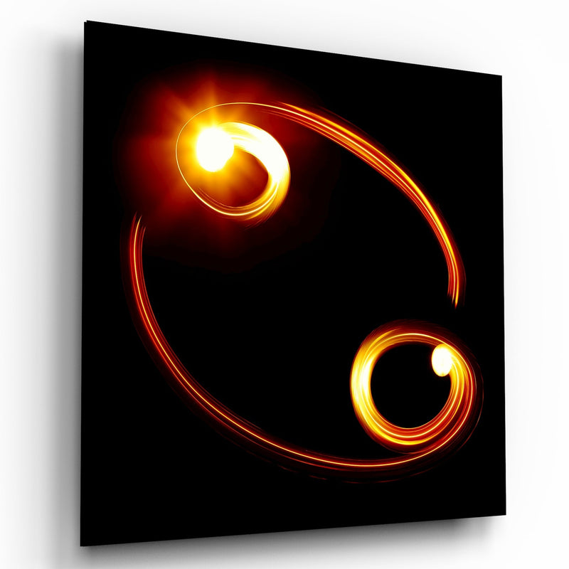 Horoscopes - Cancer Floating Glass Wall Art - New Age Realms