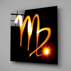 Horoscopes - Virgo Glass Wall Art - New Age Realms