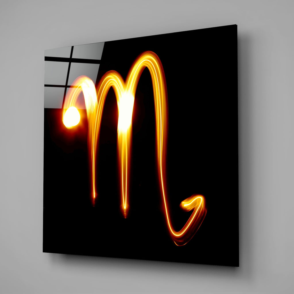 Horoscopes - Scorpio Glass Wall Art - New Age Realms