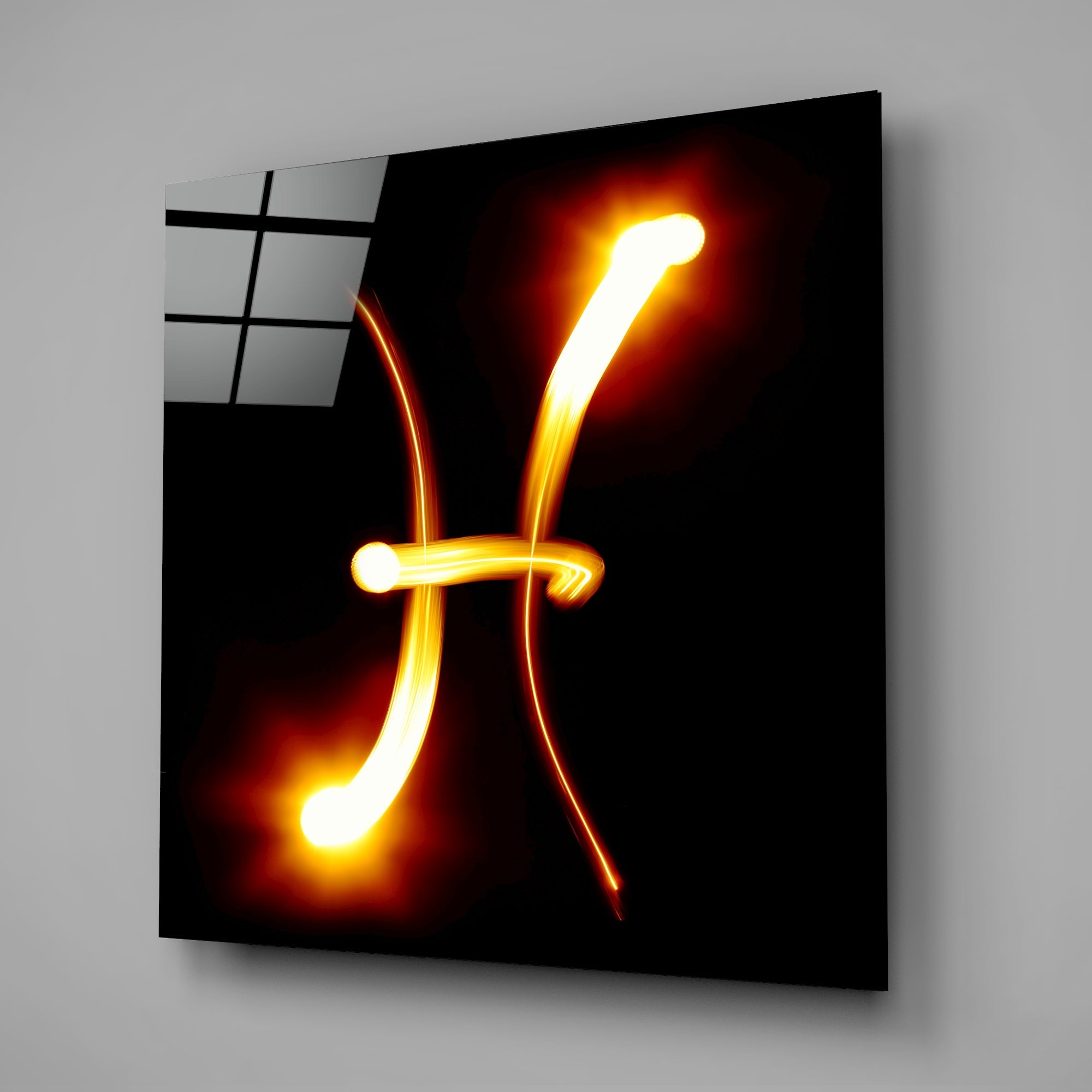 Horoscopes - Pisces Glass Wall Art - New Age Realms