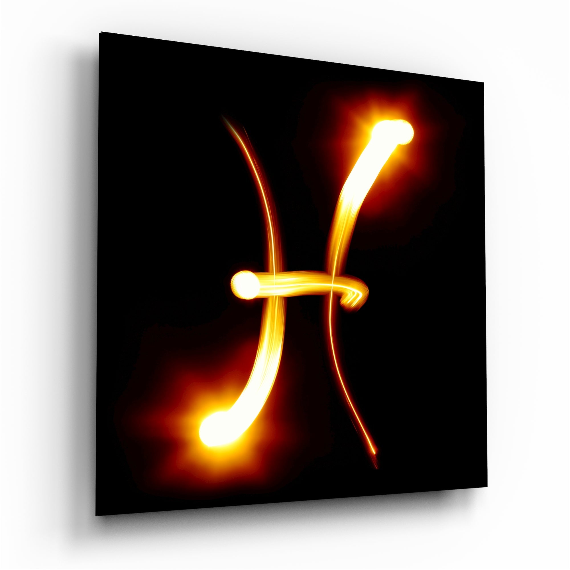 Horoscopes - Pisces Glass Wall Art - New Age Realms