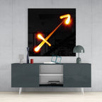 Horoscopes - Sagittarius Glass Wall Art - New Age Realms