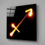Horoscopes - Sagittarius Glass Wall Art - New Age Realms