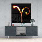 Horoscopes - Aries Glass Wall Art - New Age Realms