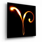 Horoscopes - Aries Glass Wall Art - New Age Realms