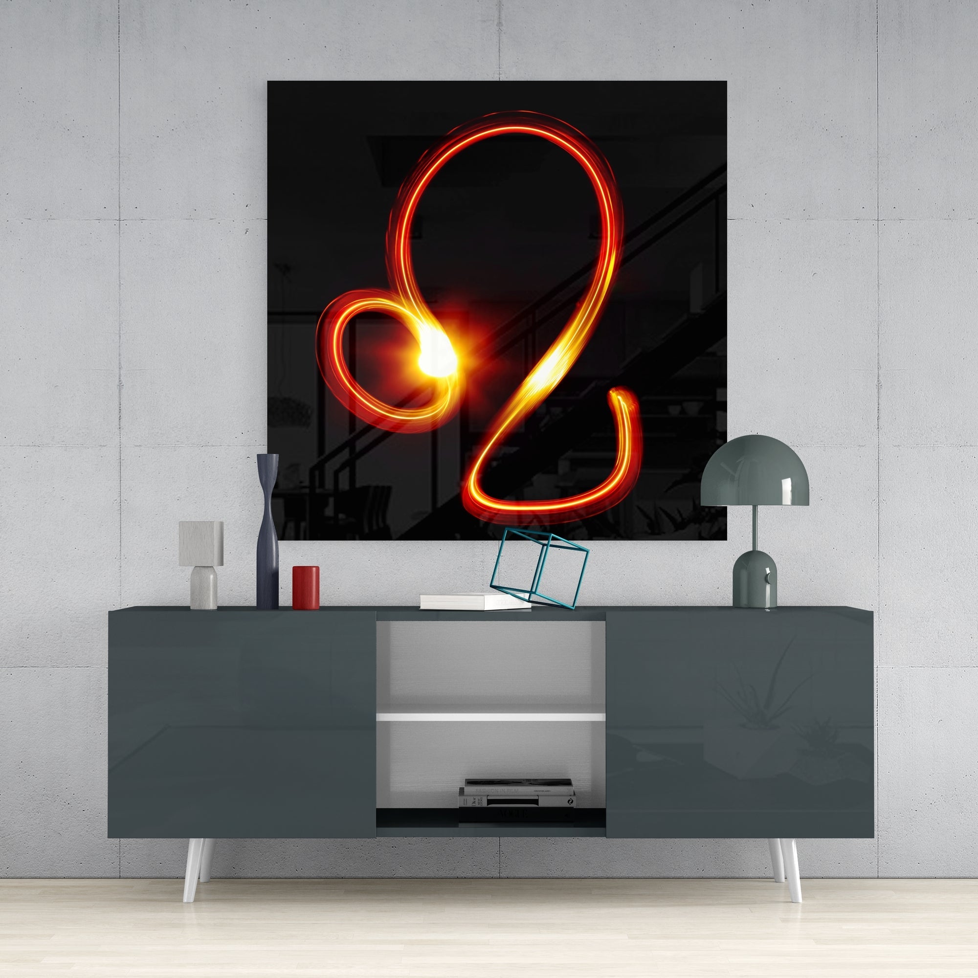Horoscopes - Leo Glass Wall Art - New Age Realms