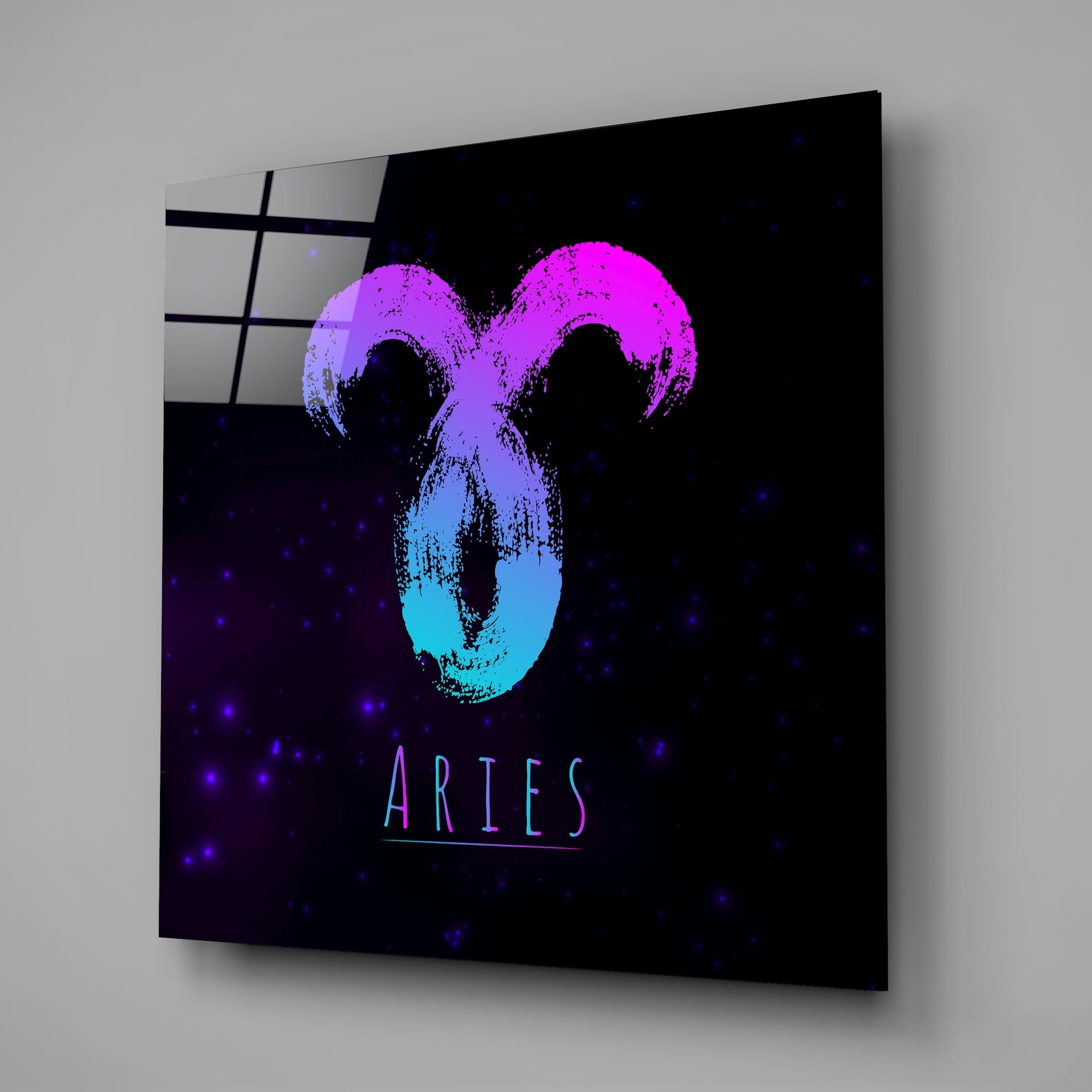 Horoscopes - Aries Glass Wall Art - New Age Realms