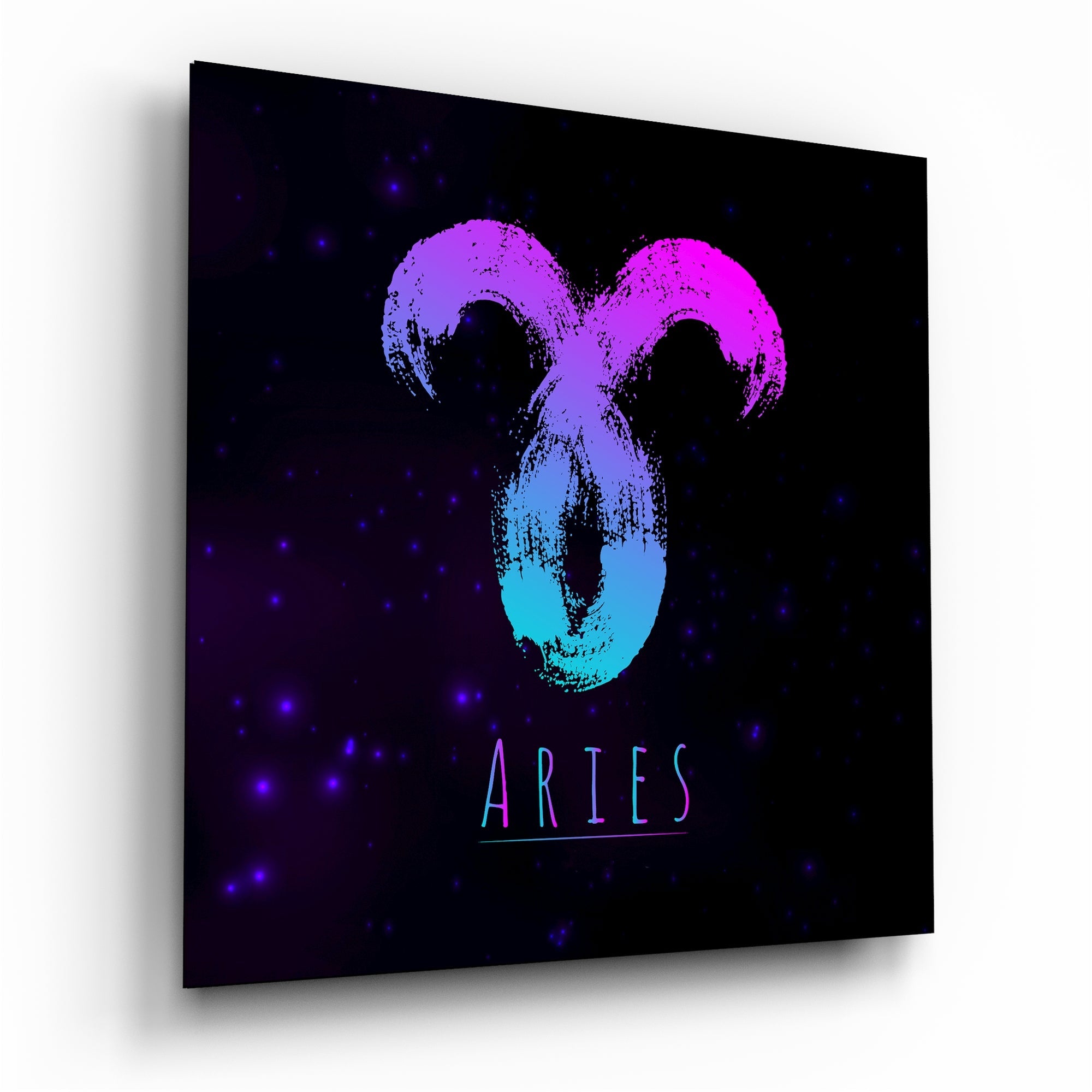 Horoscopes - Aries Glass Wall Art - New Age Realms