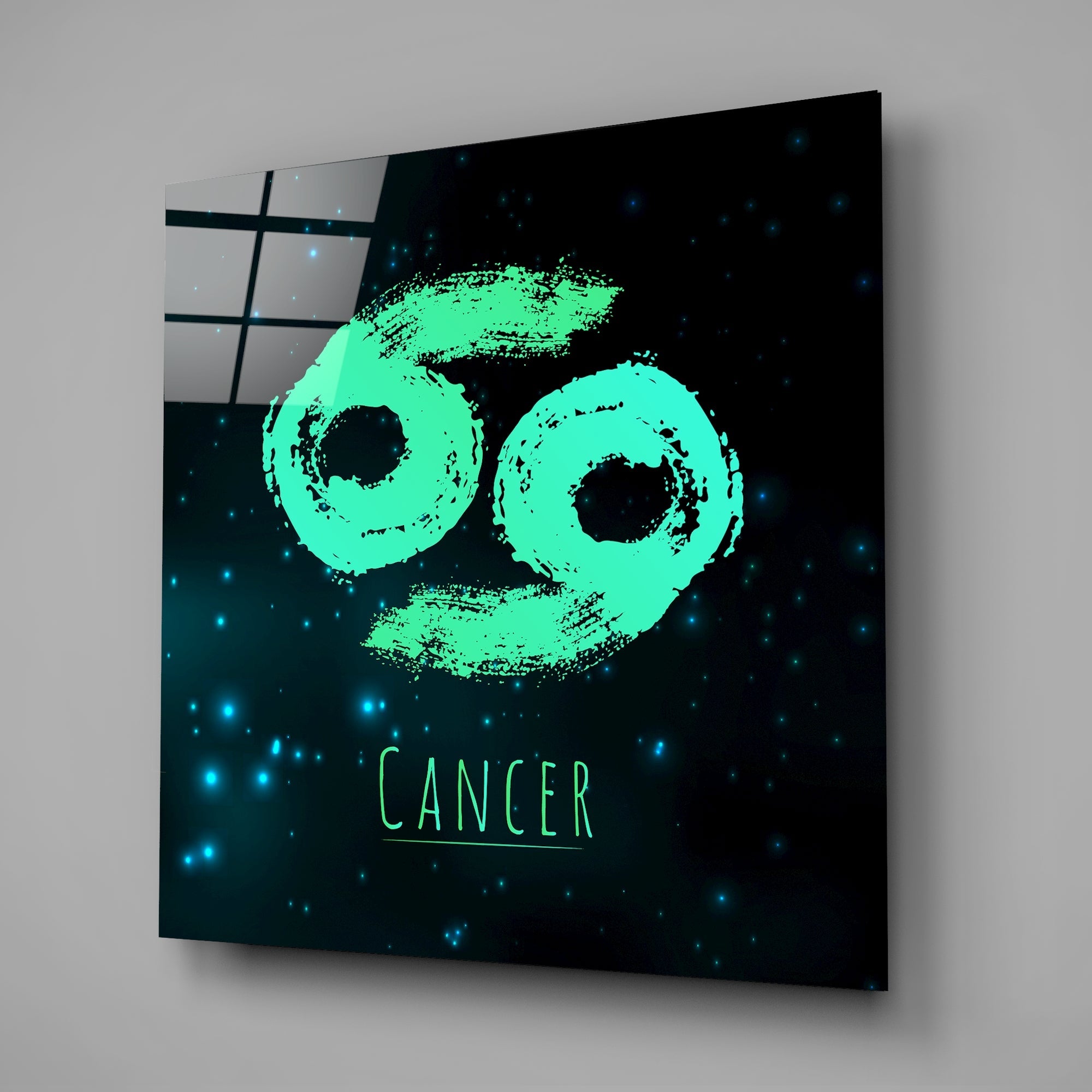 Horoscopes - Cancer Glass Wall Art - New Age Realms