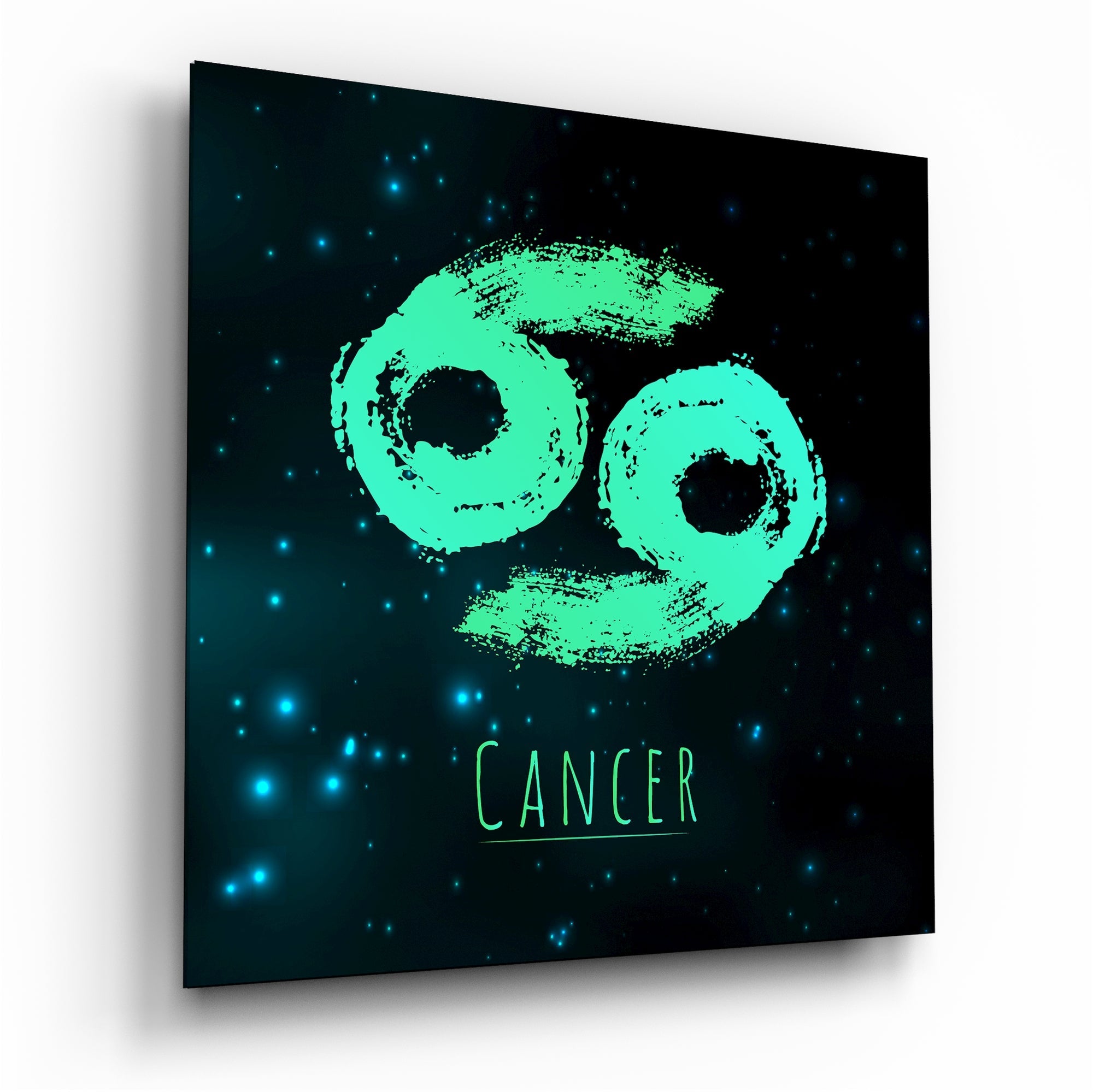 Horoscopes - Cancer Glass Wall Art - New Age Realms