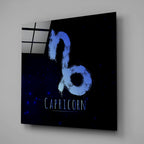 Horoscopes - Capricorn Glass Wall Art - New Age Realms