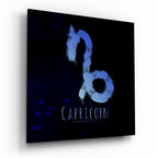 Horoscopes - Capricorn Glass Wall Art - New Age Realms